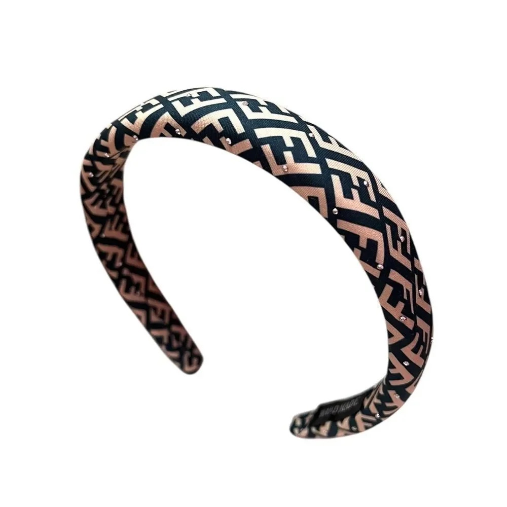 💎2/$30💎 Handmade Upcycled Designer Inspired Teal And Cream FF Patterned Headband
